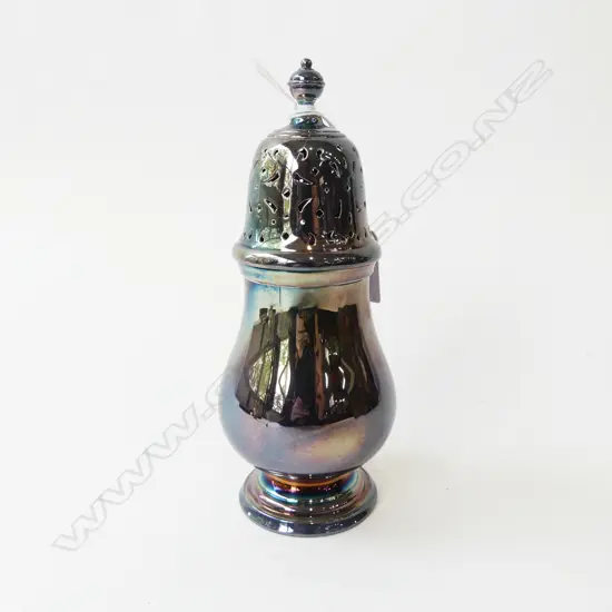 LGE SILVER SUGAR SIFTER Sheffield 1966 H.175mm 275gms