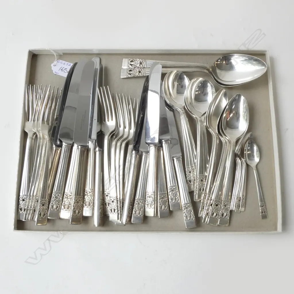 44PC COMMUNITY PLATE ‘HAMPTON COURT’ CUTLERY SET COMPLETE 6 PLACE SETTING Image 1++