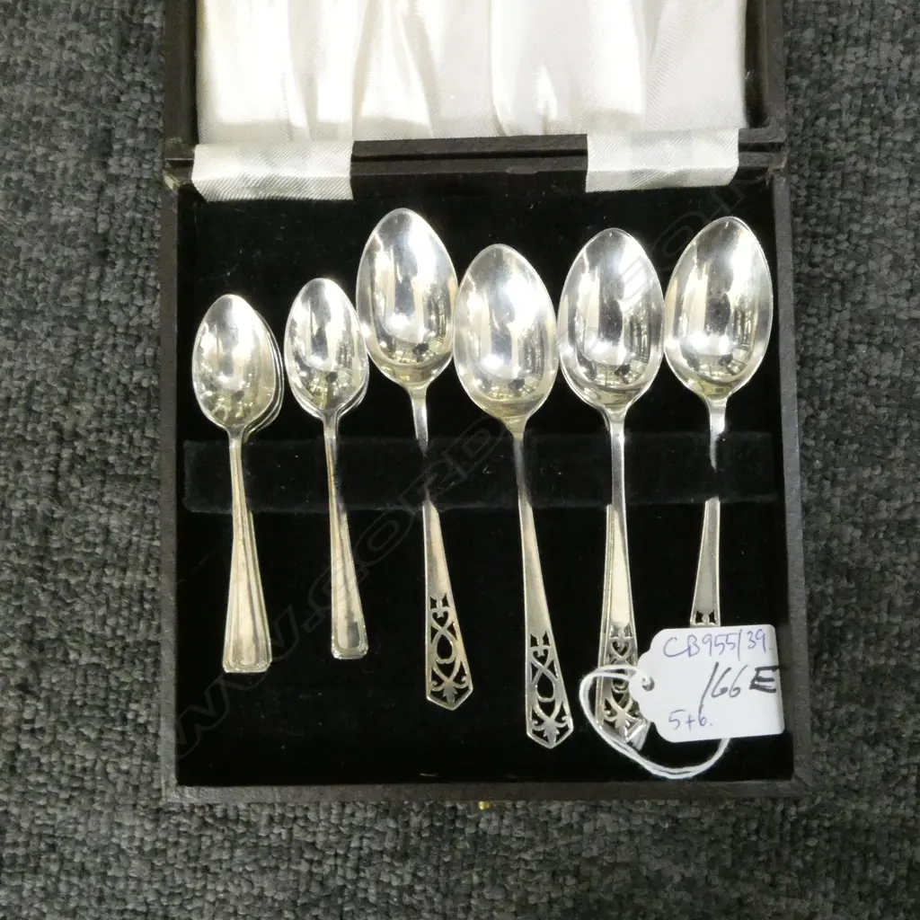11 STG SILVER TEASPOONS (5+6) 98grms Image 1++