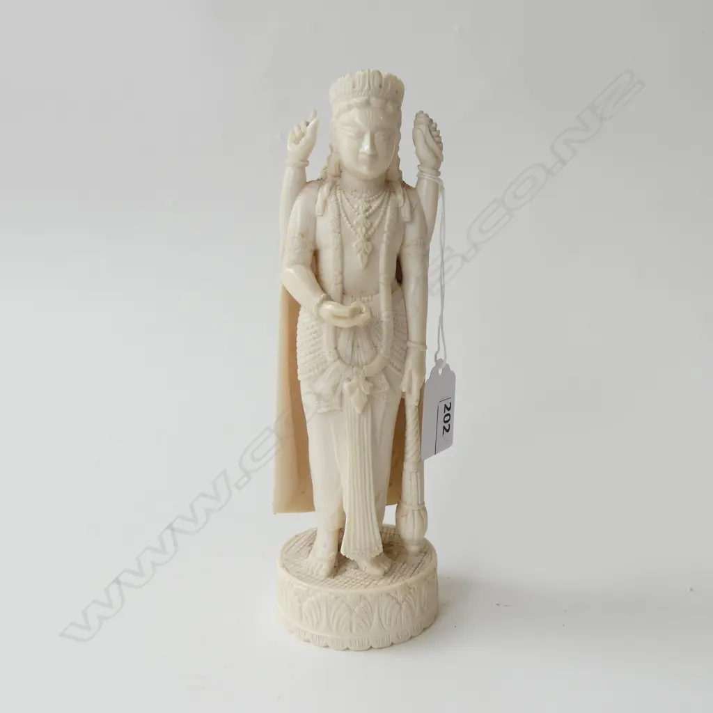 INDIAN IVORY FOUR ARMED FIGURE H190MM Image 1++