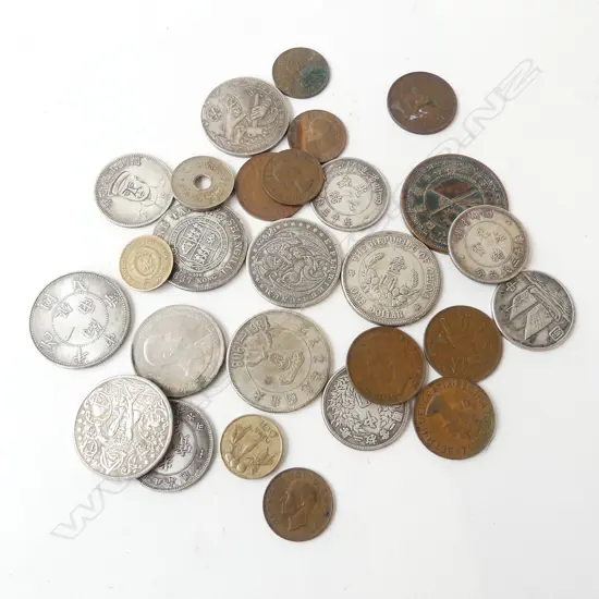 ASST. COINS, MOSTLY ORIENTAL (REPLICAS?)