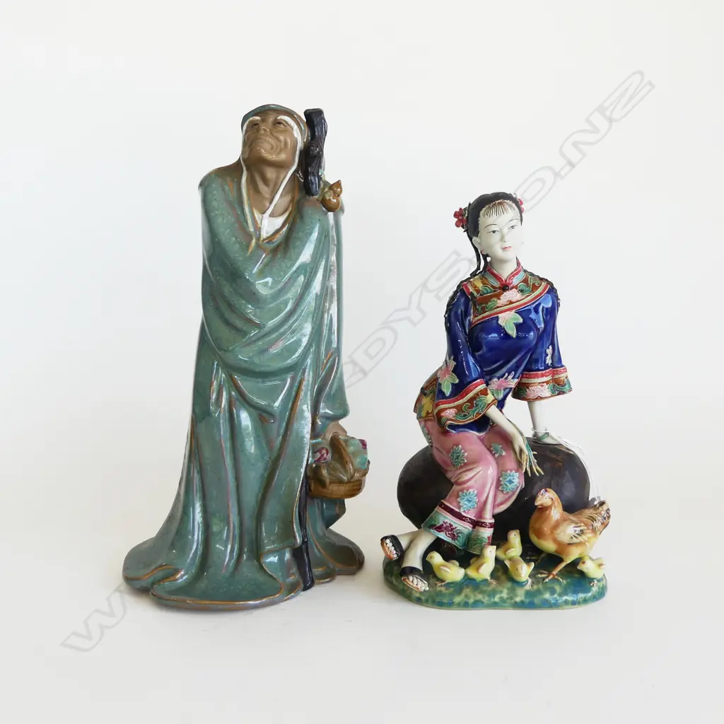 2 CHINESE FIGURES H.280mm Image 1++