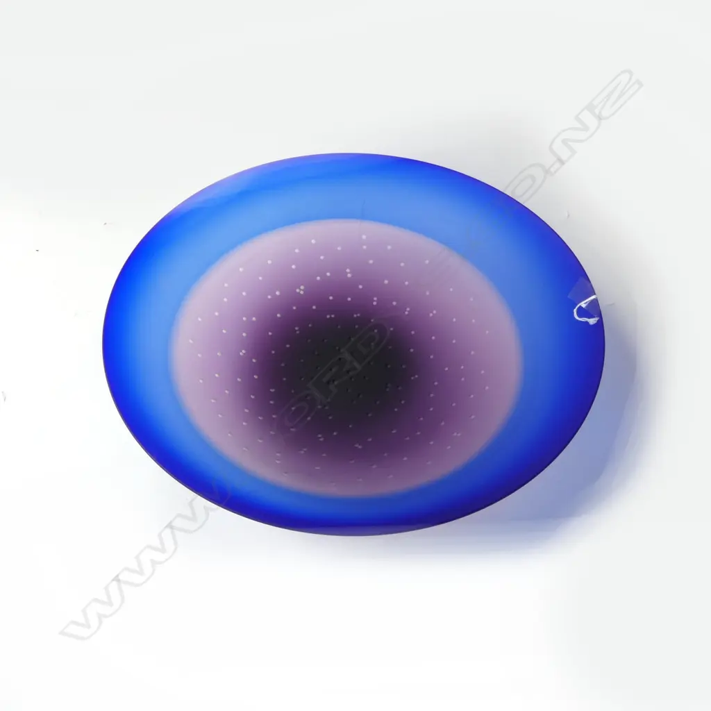 LG GARRY NASH ART GLASS BOWL, SIGNED & DATED '96 355mm dia Image 1++