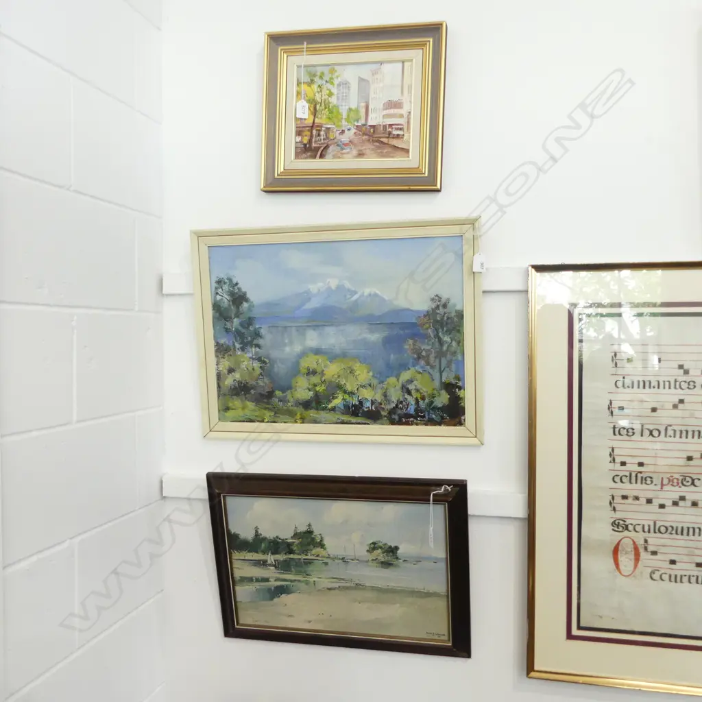 2 ORIGINAL FRAMED WORKS & PETER J. WALLERS PRINT Image 1++