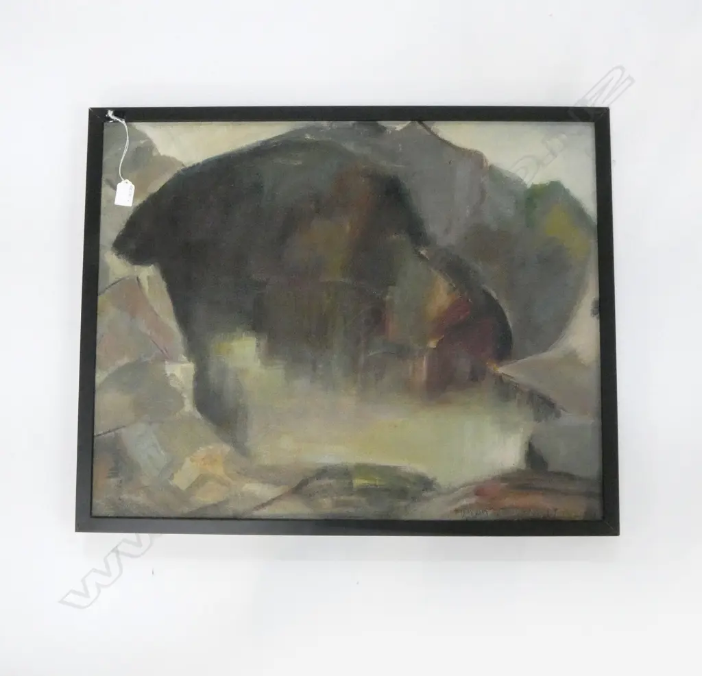 VIDA STEINERT (1904-1999), CAVE, OIL ON BOARD, 540x680mm Image 1++