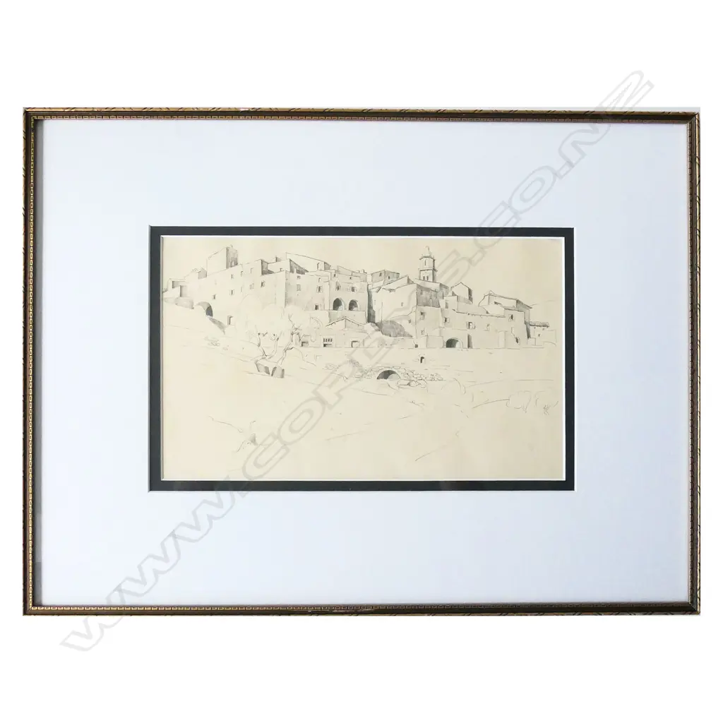 JOHN WEEKS MOROCCAN GRAPHITE C. 1920S - SIGNED 310 X 185MM Image 1++