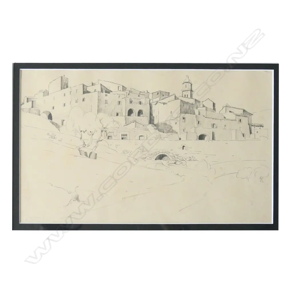 JOHN WEEKS MOROCCAN GRAPHITE C. 1920S - SIGNED 310 X 185MM Image 1++