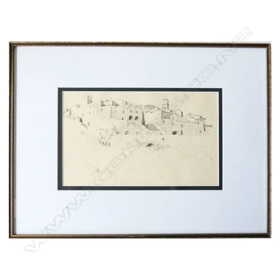 JOHN WEEKS MOROCCAN GRAPHITE C. 1920S - SIGNED 310 X 185MM