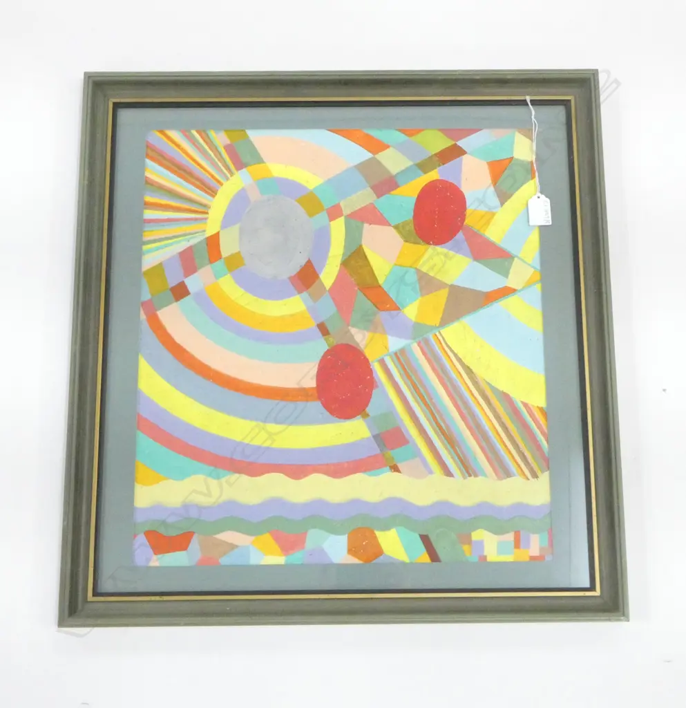LLOYD HILLYER ABSTRACT ACRYLIC, 470x430mm Image 1++