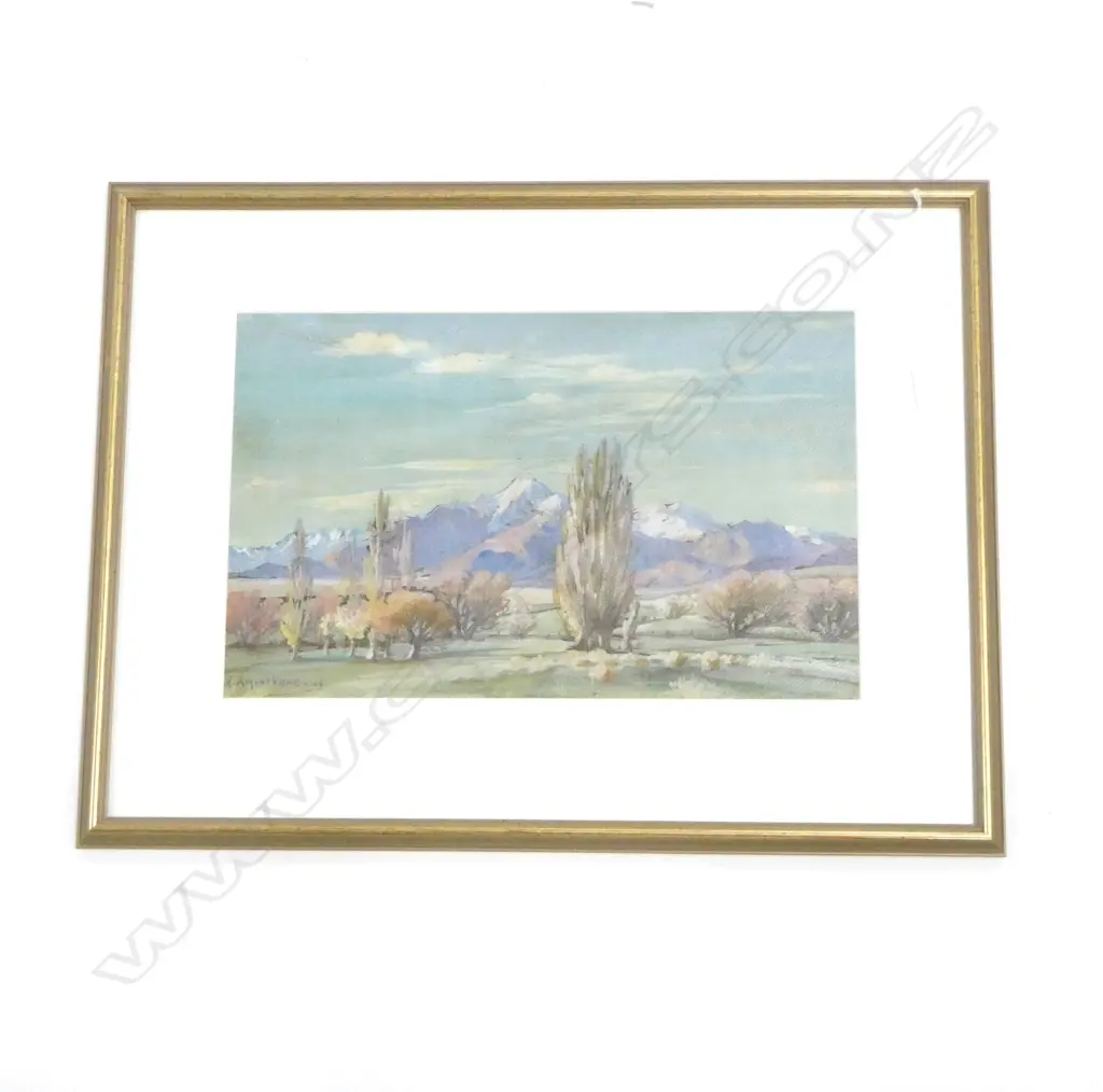 K AIRINI VANE, MOUNTAIN LANDSCAPE, GOUACHE 265x425mm Image 1++
