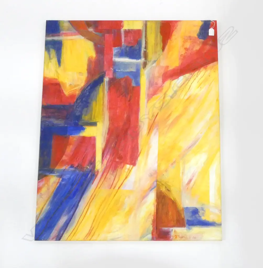 V. THORNHILL, ABSTRACT MIXED MEDIA ON CANVAS '08 1000x800mm Image 1++