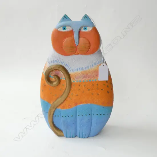 LAUREL BURCH HAND PAINTED CAT FIGURE H.275mm