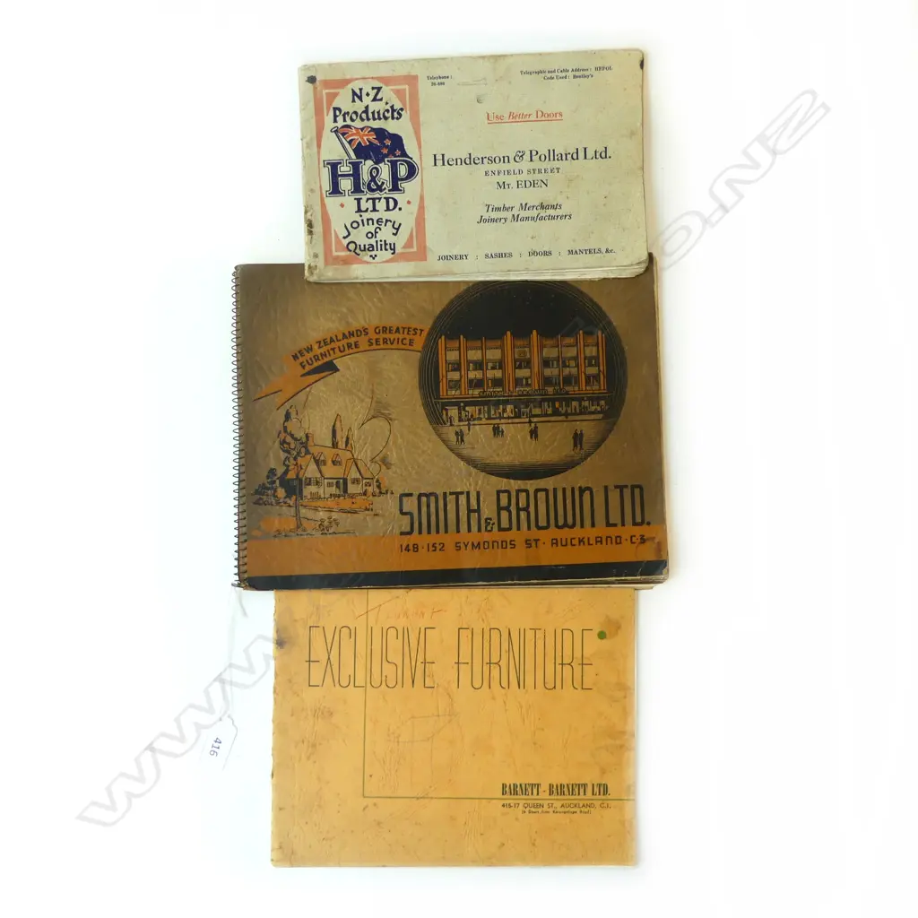 3 VINTAGE TRADE CATALOGUES; SMITH & BROWN, BARNETT & BARNETT, HENDERSON & POLLARD Ltd Image 1++