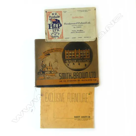 3 VINTAGE TRADE CATALOGUES; SMITH & BROWN, BARNETT & BARNETT, HENDERSON & POLLARD Ltd
