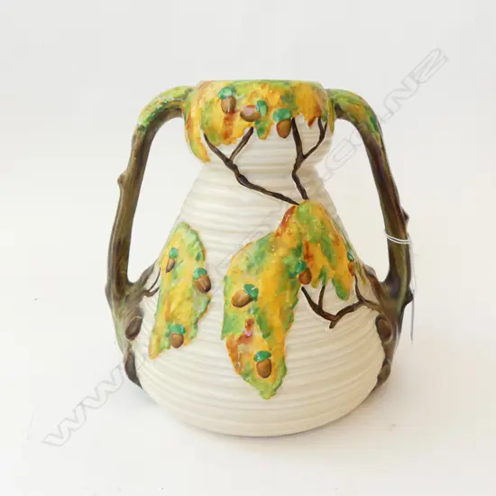 CARLTON WARE DOUBLE HANDELED VASE H.210mm