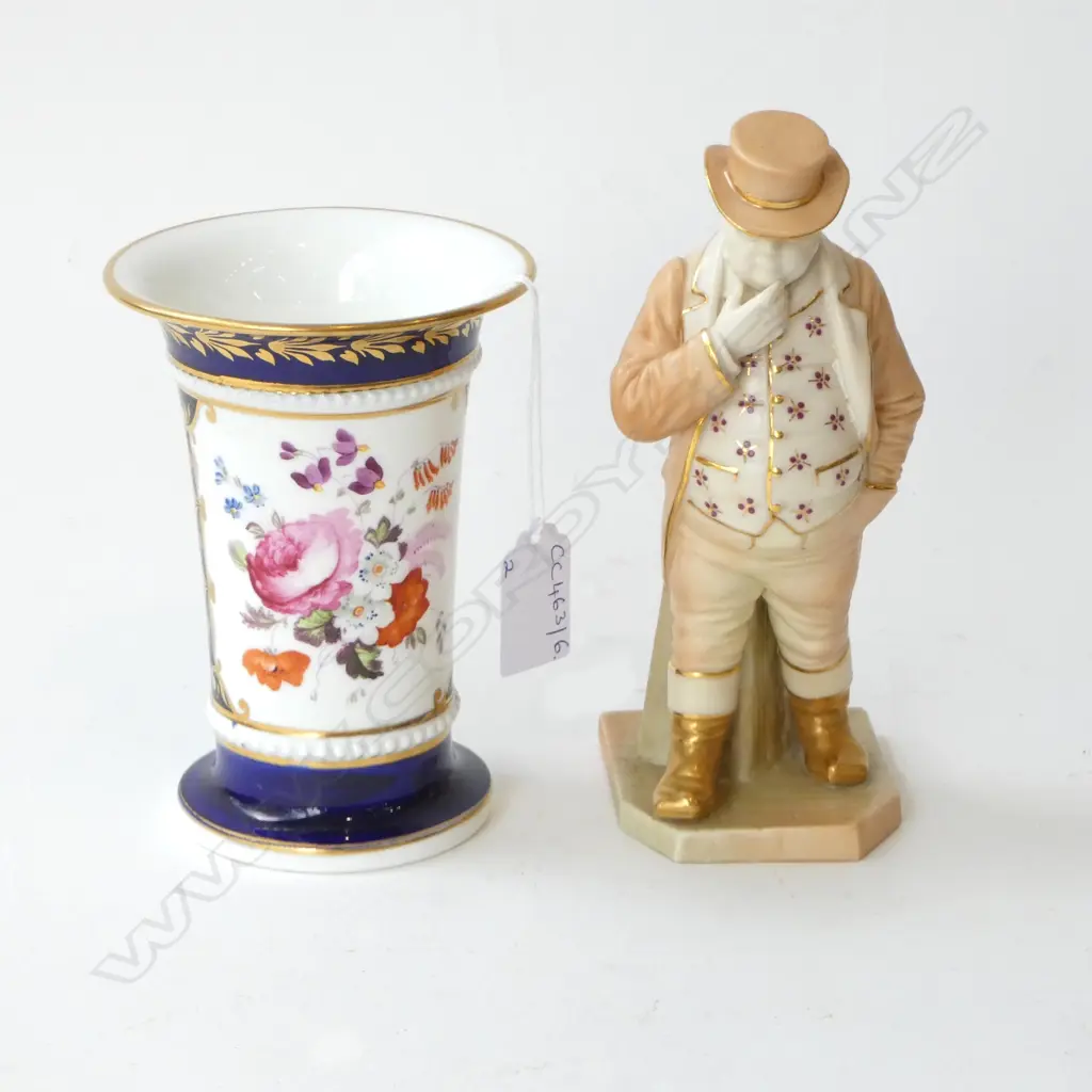 ROYAL WORCESTER 'JOHN BULL' H.170mm + VICTORIAN VASE H.135mm Image 1++