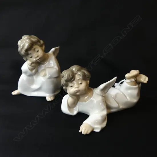 2 LLADRO CHERUBS L.140mm
