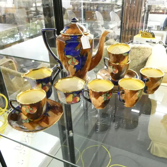 TUNSTALL CHINA FRUIT PAT COFFEE SET  COFFEE POT HIEGHT 200MM