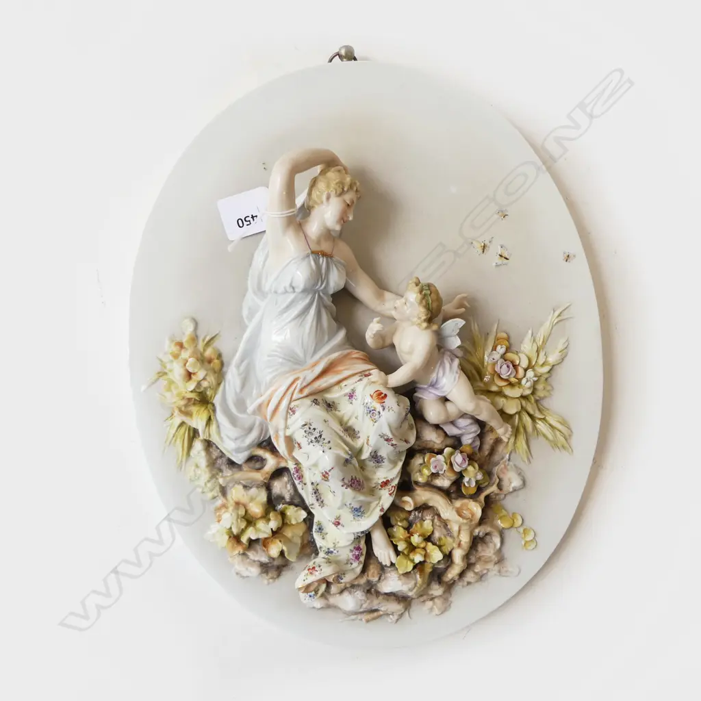 OVAL PORCELAIN PLAQUE 340x270mm Image 1++