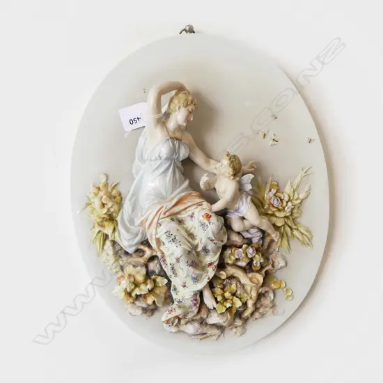 OVAL PORCELAIN PLAQUE 340x270mm