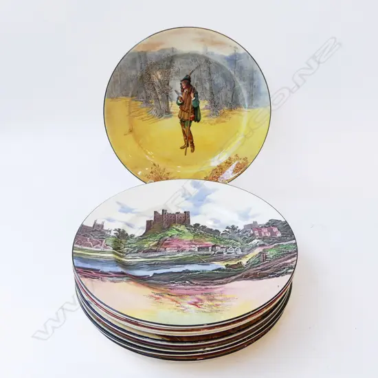 9 ROYAL DOULTON PLATES 265mm dia