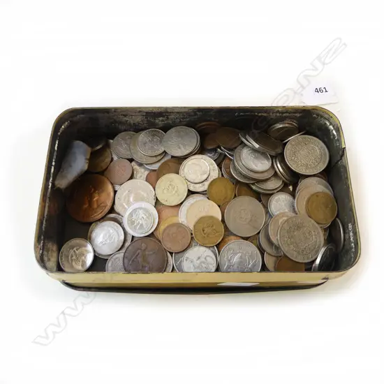 TIN OF WORLD COINS
