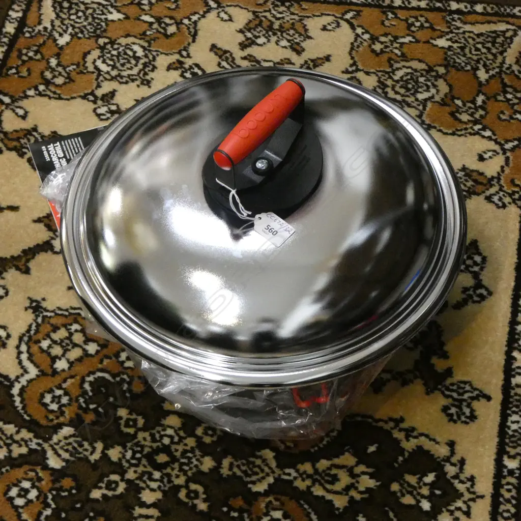 BODUM CHARCOAL PICNIC GRILL AS NEW UNUSED WITH INSTRUCTIONS & PACKAGING, D.385MM Image 1++
