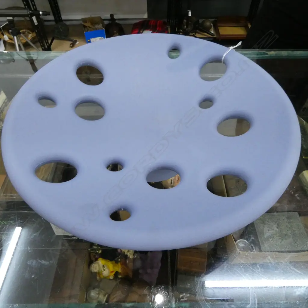ITALIAN AKSU / SUARDI 'SLIDE' BLUE RESIN FRUIT BOWL, 415mm dia Image 1++