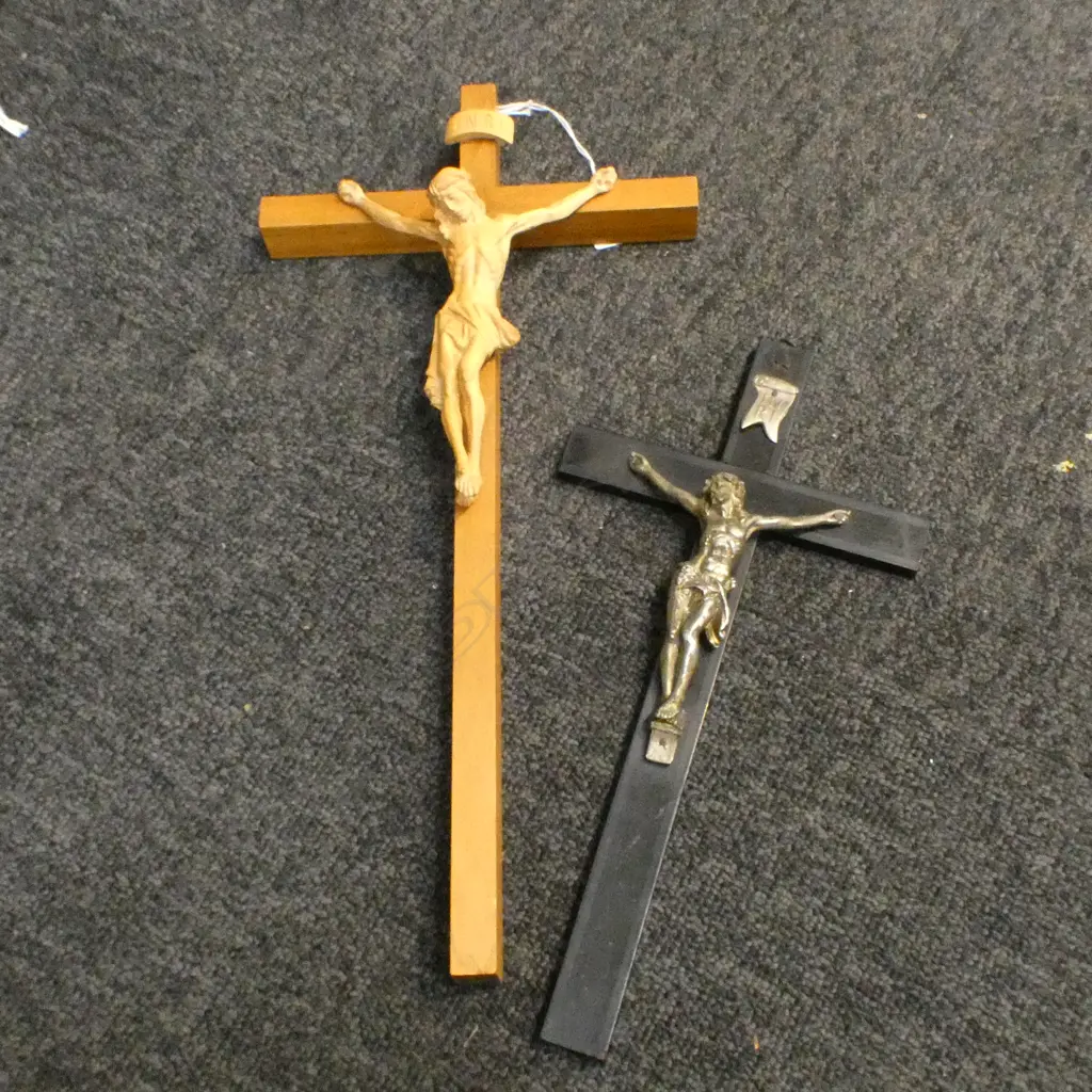 2 WALL HANGING CRUCIFIX L.400mm Image 1++