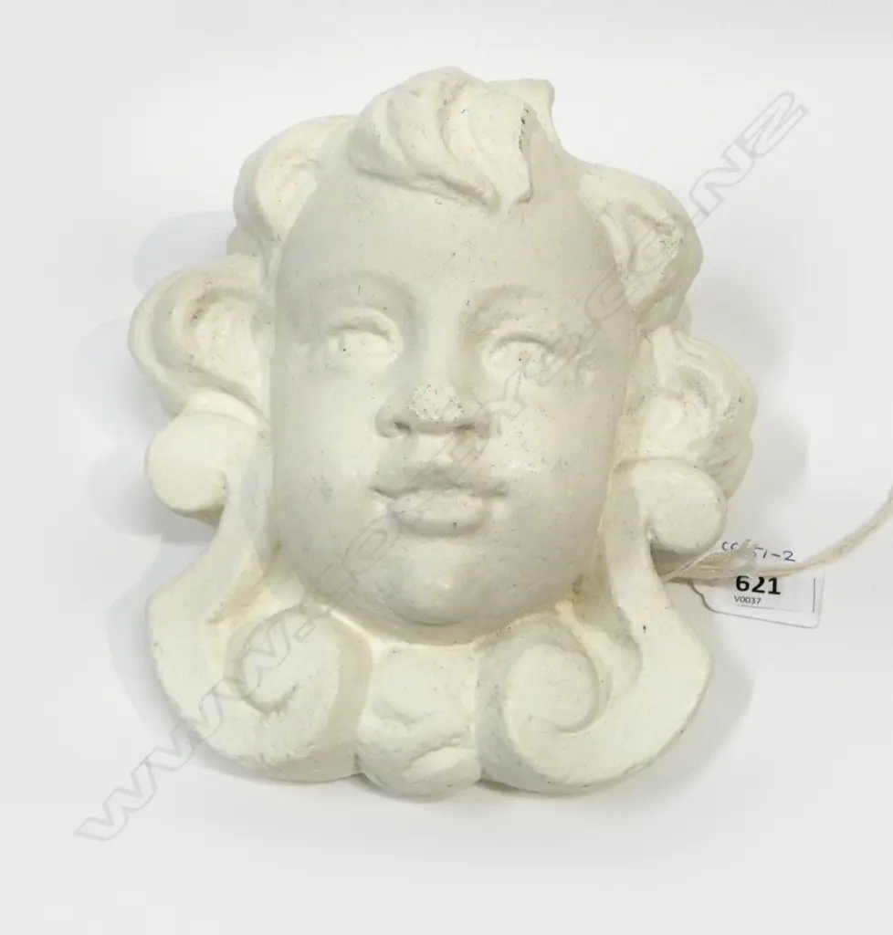 CAST CHERUB WALL HANGING H.210mm Image 1++
