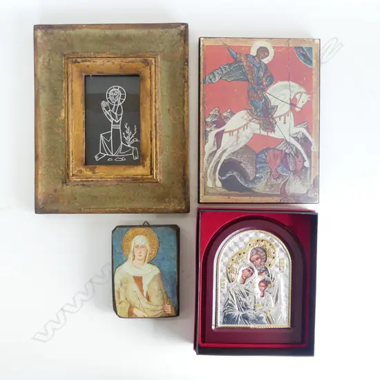 3 ICONS 255x190mm + FRAMED PRINT 