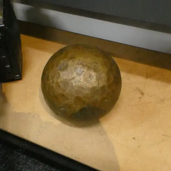 HEAVY BRONZE HAMMERED BALL