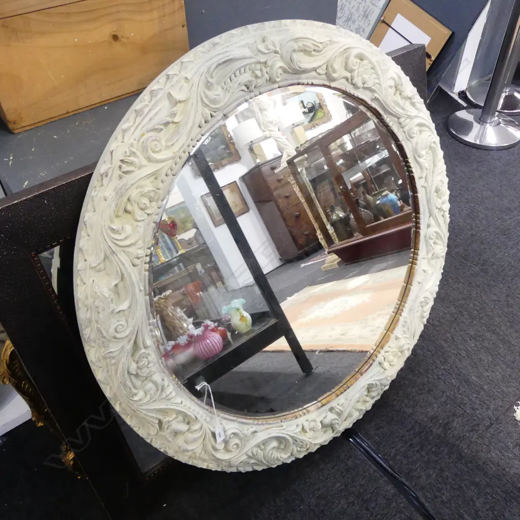 LG RUSTIC FRAMED CIRCULAR MIRROR Dia.1010mm Image 1++