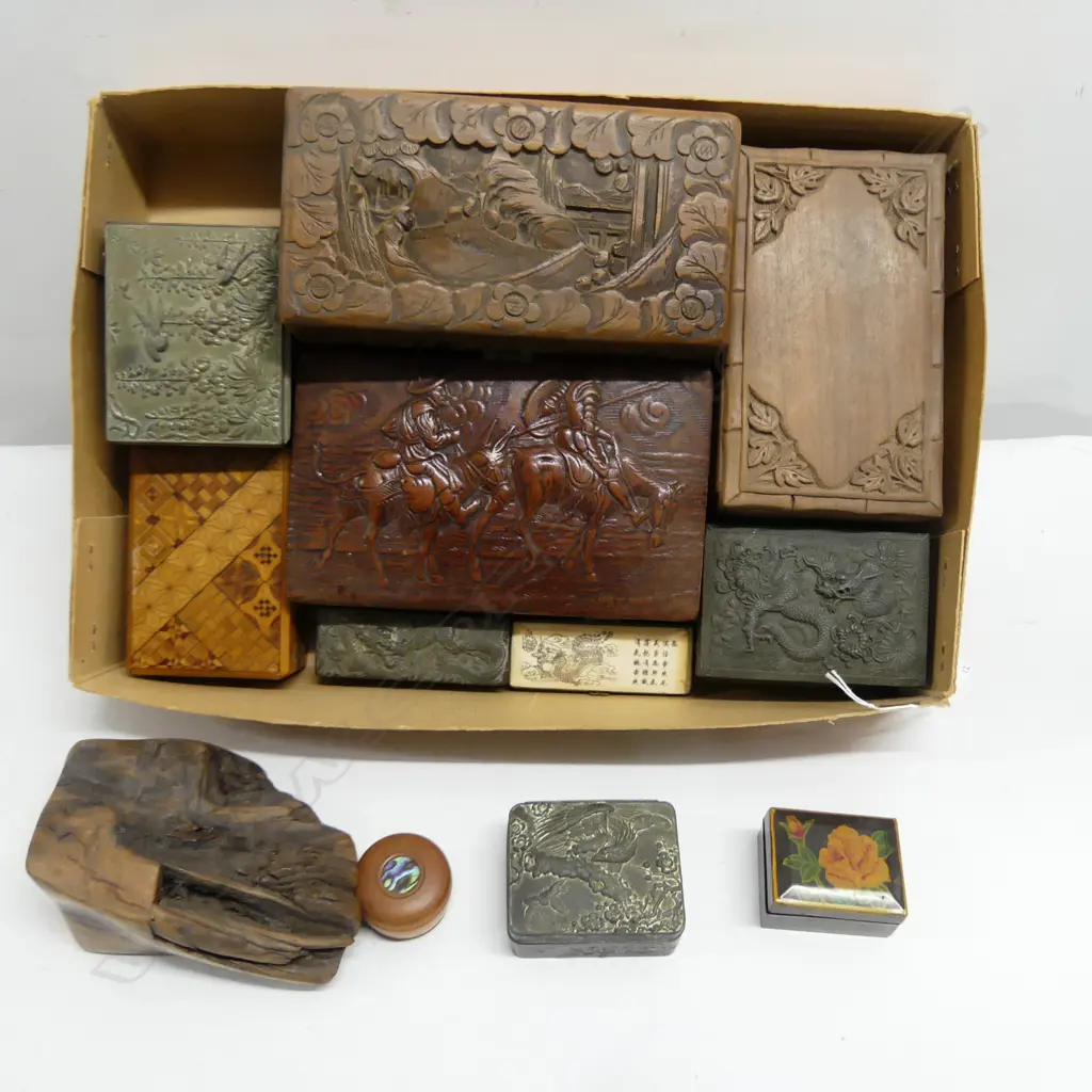 COLLECTION OF 12  TRINKET BOXES Image 1++