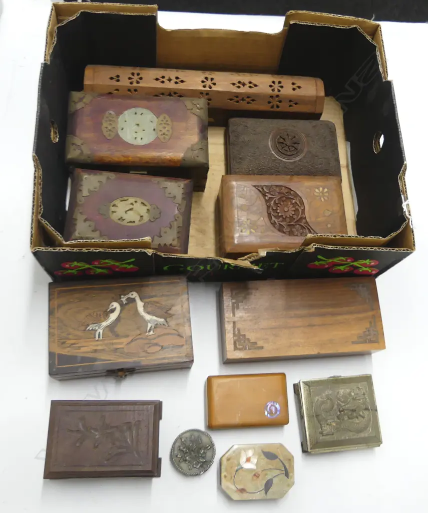 COLLECTION OF 12  TRINKET BOXES Image 1++