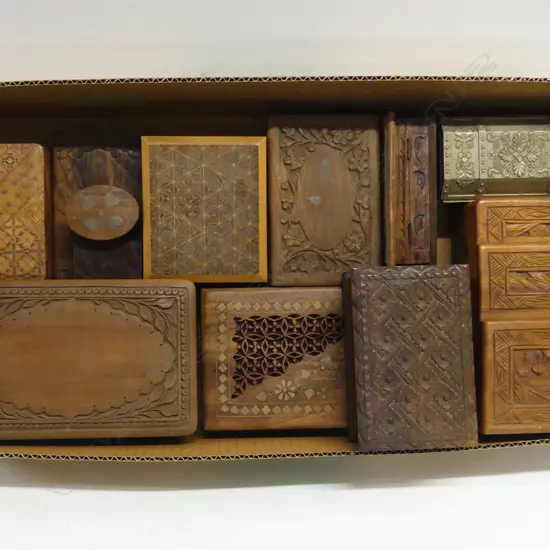 COLLECTION OF 12  TRINKET BOXES