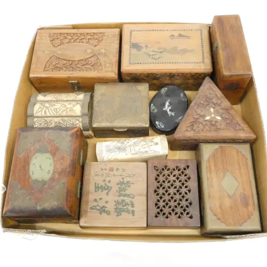 COLLECTION OF 12  TRINKET BOXES