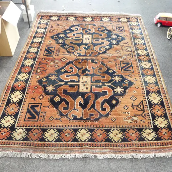 HAND KNOTTED ALL WOOL RUG 2700x2000mm marks
