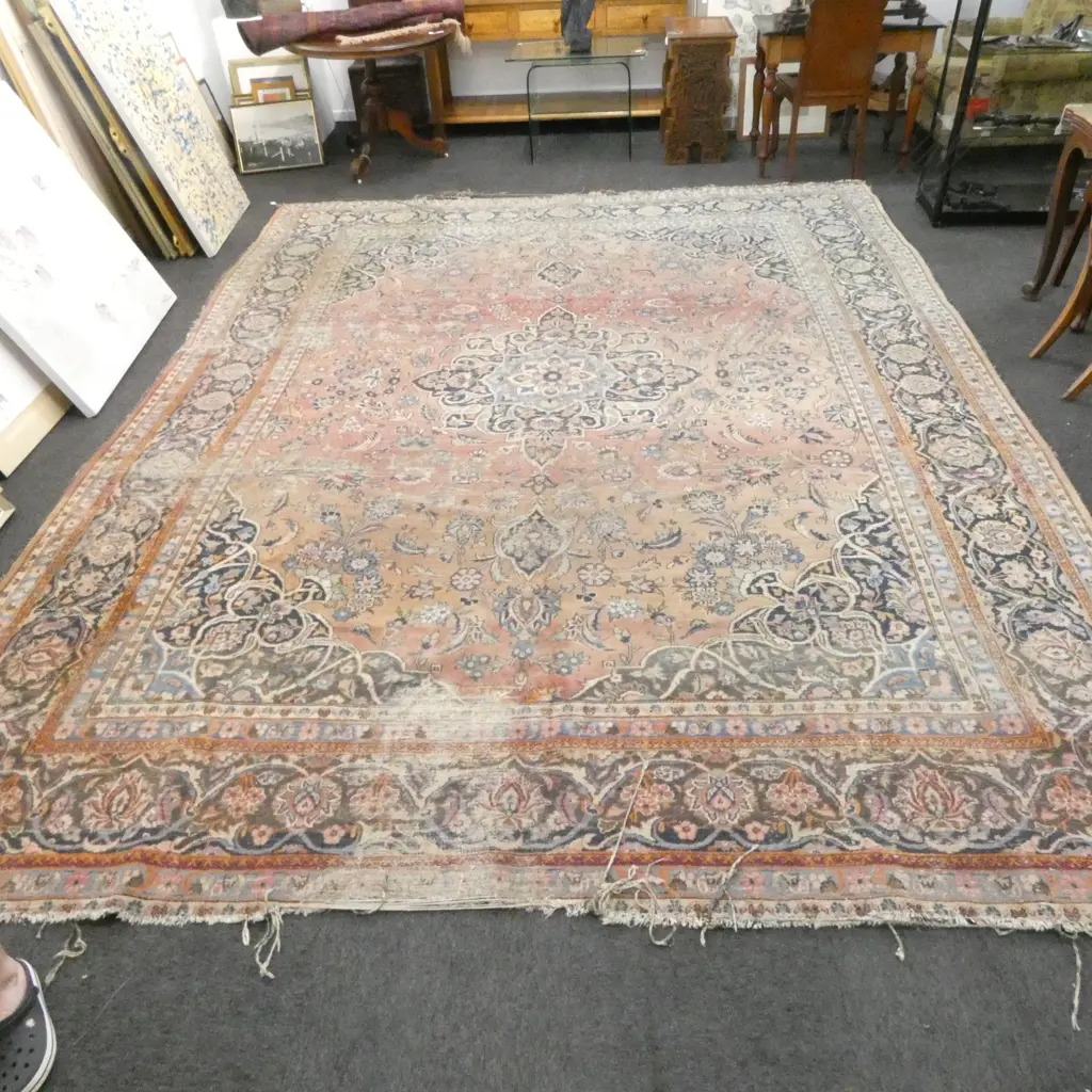 LG HAND KNOTTED PERSIAN RUG 3300 x 4200mm FAULTS Image 1++