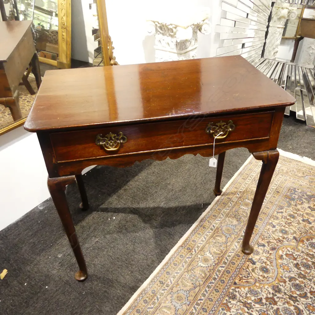 ANTIQUE OAK HALL TABLE 810x490x730mm Image 1++