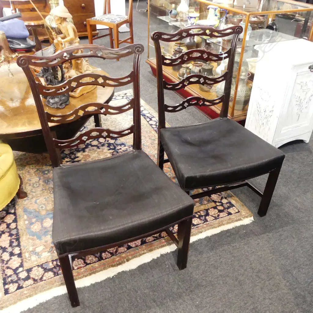 PR LADDER BACK DINING CHAIRS Image 1++