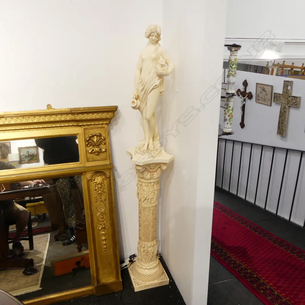 CLASSICAL RESIN FIGURE H.700mm ON STAND H.900mm Image 1++