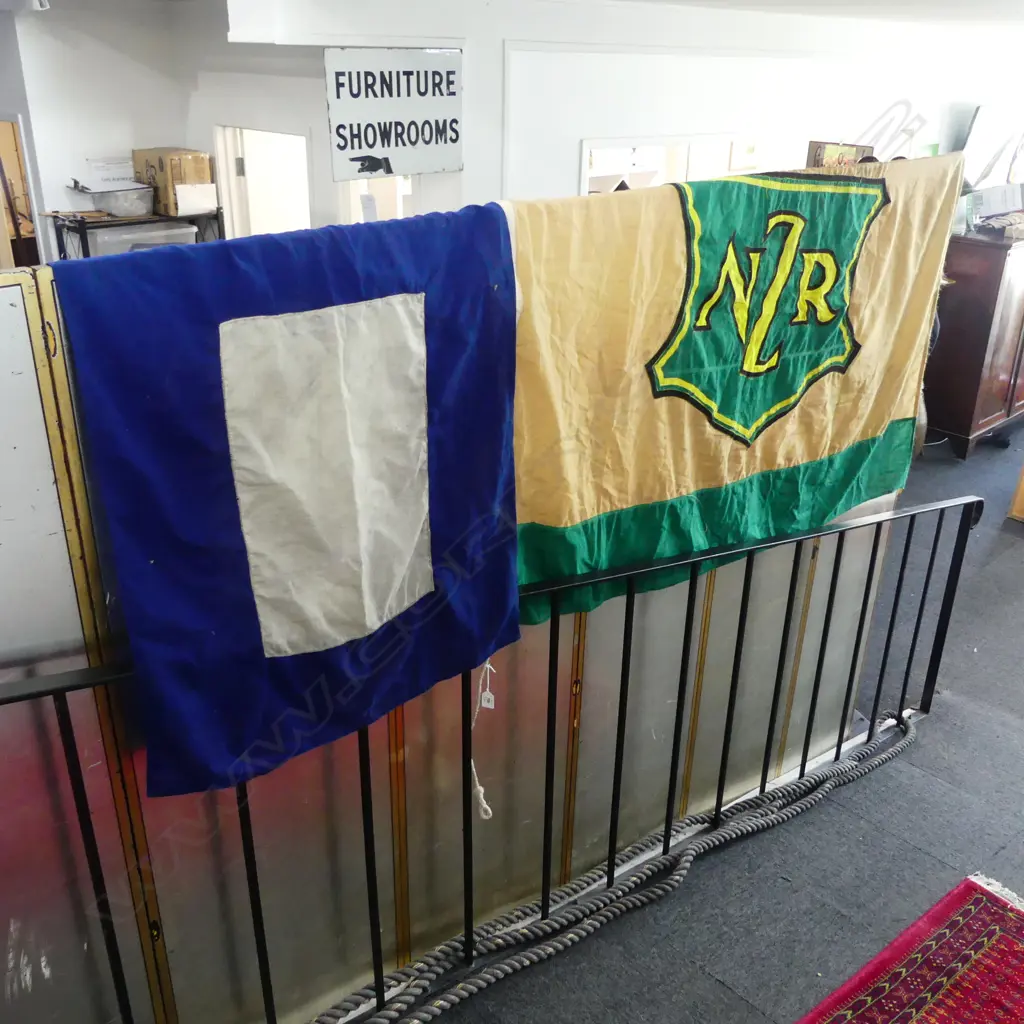 2 FLAGS; RAILWAY & OTHER + ROPE Image 1++
