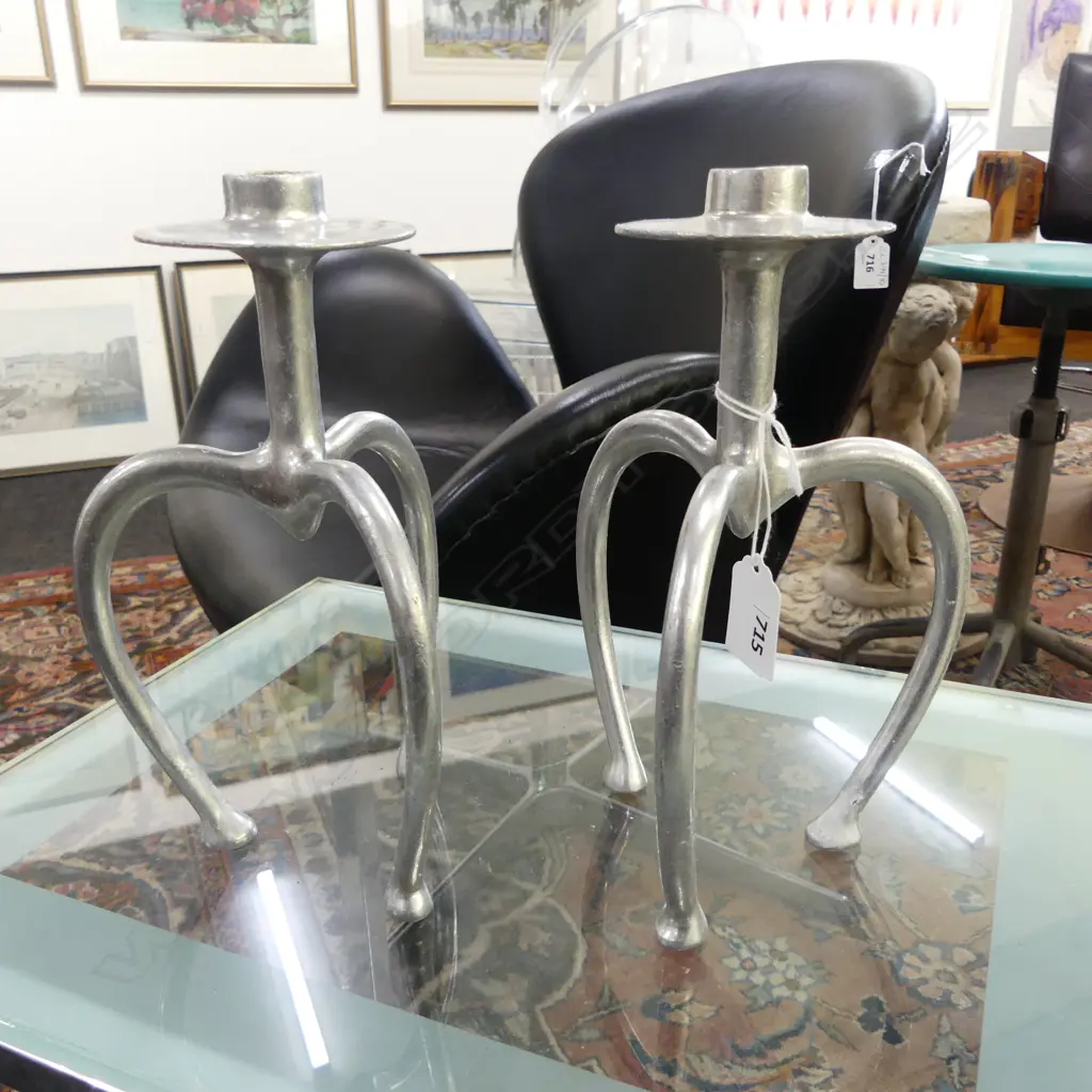 PR STEPHANE RONDEL CANDLESTICKS H.215mm Image 1++