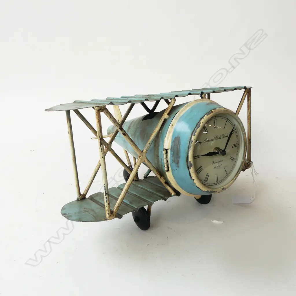 METAL BI-PLANE CLOCK W.350mm Image 1++