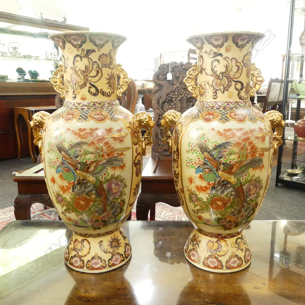 PR LG ORIENTAL VASES H.585mm Image 1++
