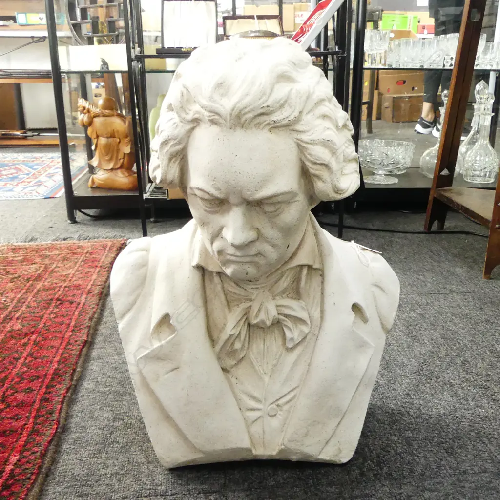 CONCRETE BEETHOVEN BUST H.460mm Image 1++