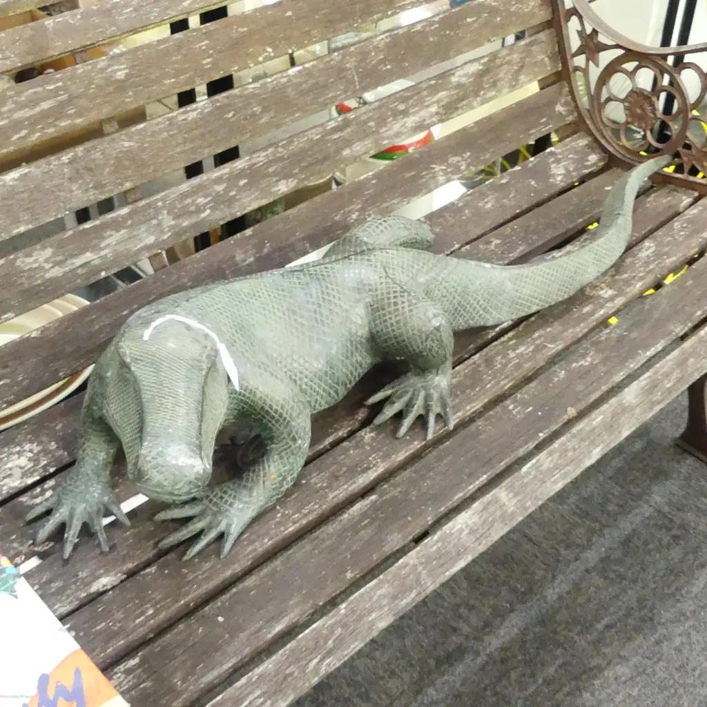 BRONZE KOMODO DRAGON L.900mm Image 1++