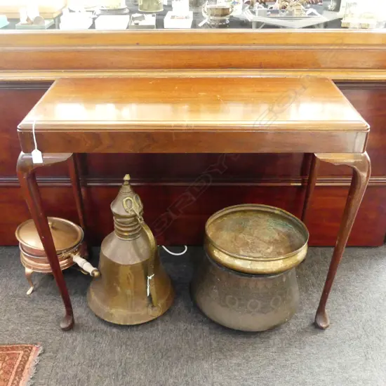 MAHOGANY SIDE TABLE 920x420x760mm