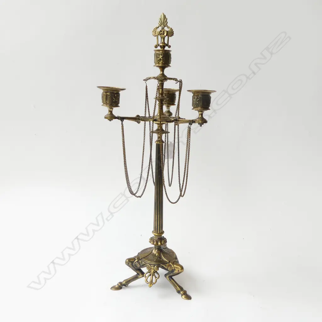 ORNATE BRASS CANDELABRA H.415mm Image 1++